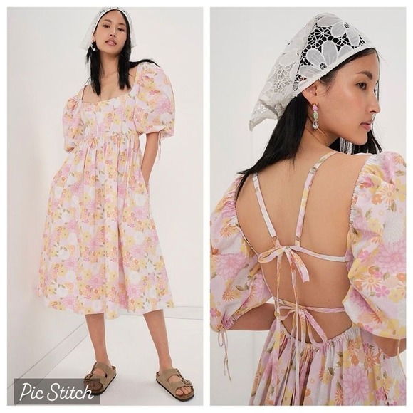 For Love And Lemons Dresses & Skirts - NWT FOR LOVE‎ AND LEMONS CARRIE MIDI DRESS Size XS